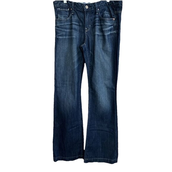 Womens Gap 1969 Jeans Long & Lean Denim Flared 29/8r Measures 33x33 - Picture 13 of 16